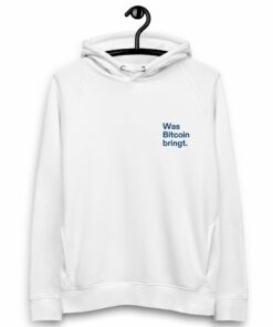 Was Bitcoin bringt. Embroidered Women’s Organic Pullover Hoodie