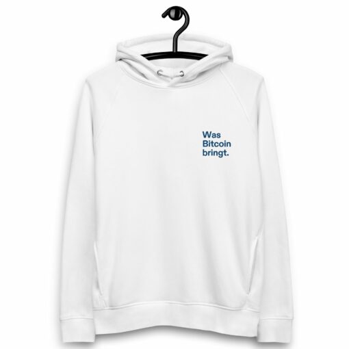 Was Bitcoin bringt. Embroidered Women’s Organic Pullover Hoodie