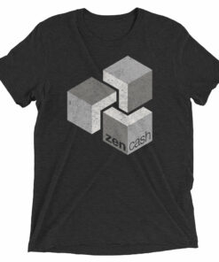 Zencash ZEN Logo Symbol Shirt (Textured Vintage Look) Cryptocurrency Short sleeve t-shirt