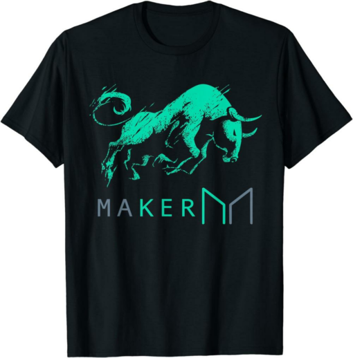 Maker T-Shirt Bullrun Decentralized MKR Token
