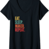 Maker T-Shirt Eat Sleep Maker Repeat