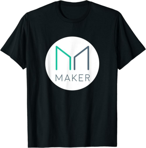 Maker T-Shirt Maker Coin Cryptocurrency MKR