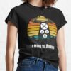 Maker T-Shirt Maker UFO Encounter Retro Sunset