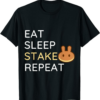 PancakeSwap T-Shirt Eat Sleep Stake Repeat
