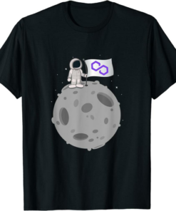 Polygon T-Shirt Moon Flag
