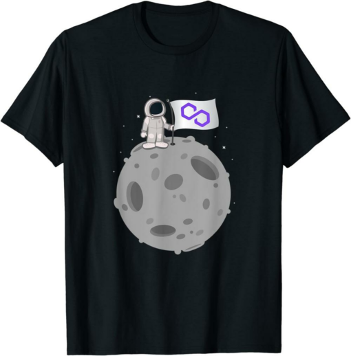 Polygon T-Shirt Moon Flag