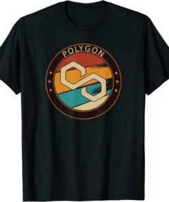 Polygon T-Shirt Vintage Crypto Art