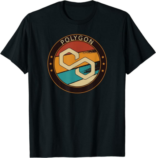 Polygon T-Shirt Vintage Crypto Art