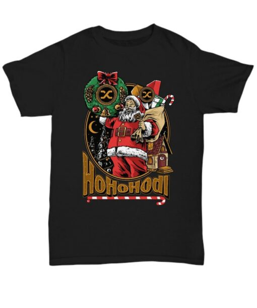 Synthetix T-Shirt Santa Ho Ho Hodling Synthetix SNX