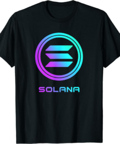 Barena Solana T-Shirt Crypto Sol Coin Blockchain Trendy