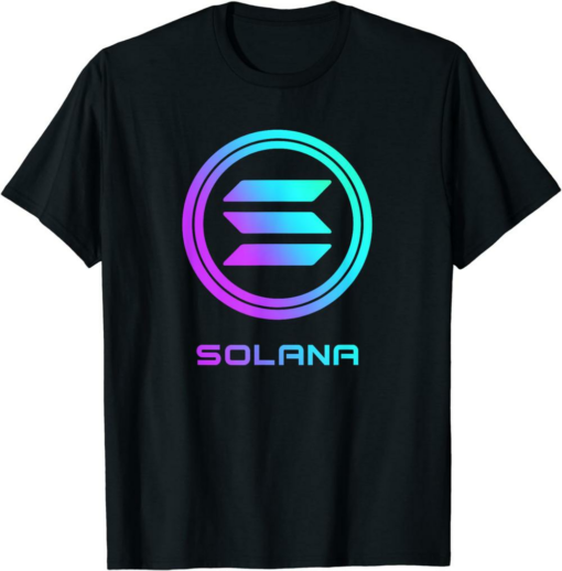 Barena Solana T-Shirt Crypto Sol Coin Blockchain Trendy