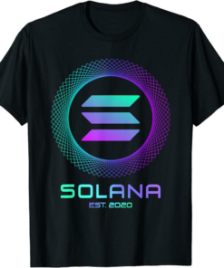 Barena Solana T-Shirt Sol Coin Crypto Logo Blockchain
