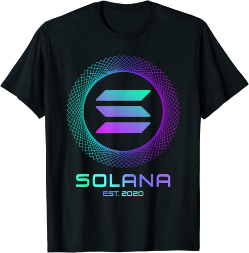 Barena Solana T-Shirt Sol Coin Crypto Logo Blockchain