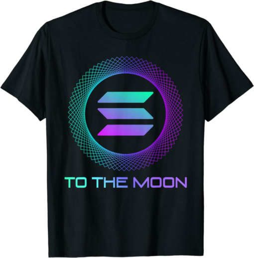 Barena Solana T-Shirt Sol Coin To The Moon Funny Crypto