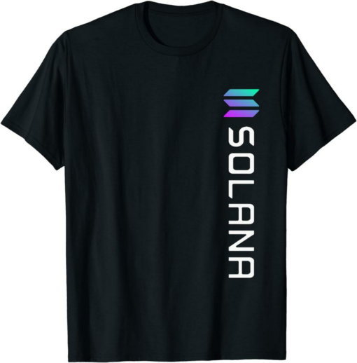 Barena Solana T-Shirt Sol Logo Crypto Blockchain Solana Sol