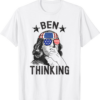 Ben Franklin T-Shirt Thinking Vintage US Flag 4th Of July