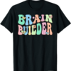 Big Brain Magazine T-Shirt Brain Builder Funny Retro Teacher