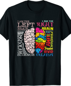 Big Brain Magazine T-Shirt Brain Parts Left And Right Brain