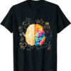 Big Brain Magazine T-Shirt Colorful Brain Science And Art