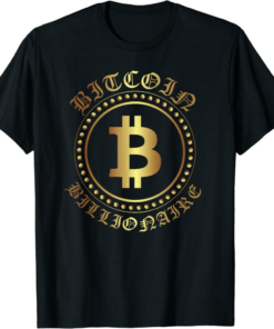 Bitcoin Billionaire Club T-Shirt Cryptocurrency Hodl Novelty