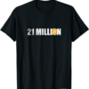 Bitcoin Master T-Shirt 21 Million Crypto Hodl Btc