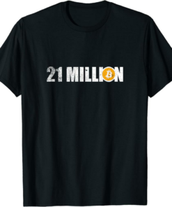 Bitcoin Master T-Shirt 21 Million Crypto Hodl Btc