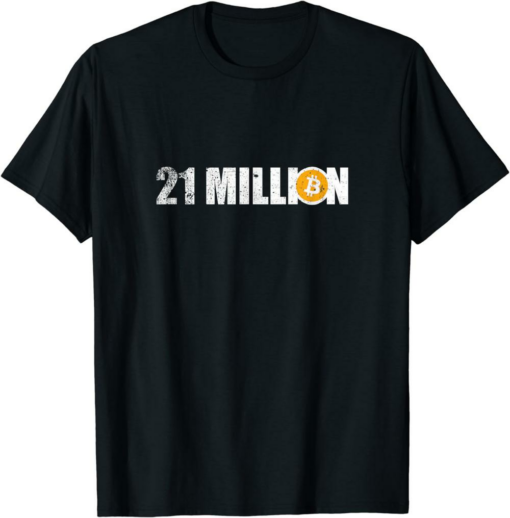 Bitcoin Master T-Shirt 21 Million Crypto Hodl Btc