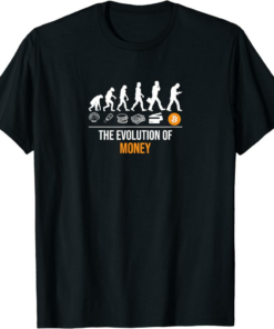 Bitcoin Master T-Shirt The Evolution Of Money Currency Lover