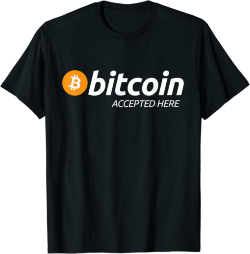 Bitcoin Paris T-Shirt Accepted Here Crypto Currency Trader