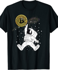 Bitcoin To The Moon T-Shirt Astronaut Bitcoin Hodl Btc