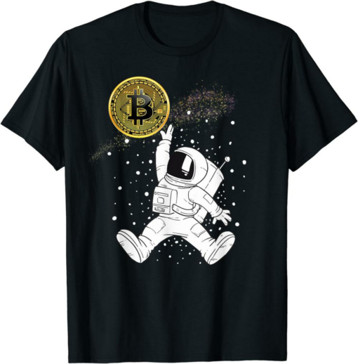 Bitcoin To The Moon T-Shirt Astronaut Bitcoin Hodl Btc