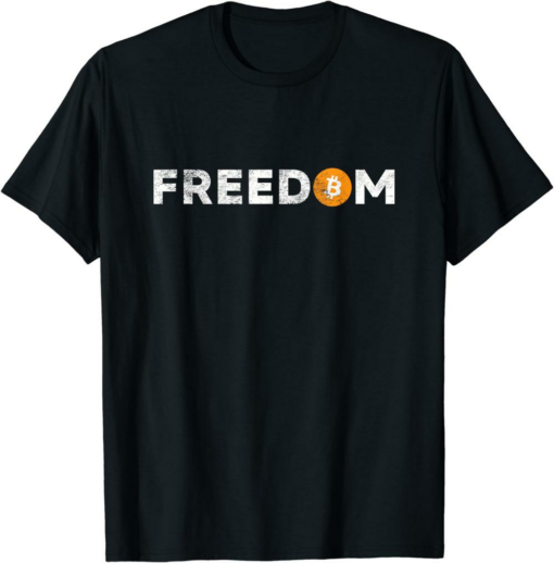 Bitcoin To The Moon T-Shirt Bitcoin Is Freedom Btc Crypto