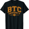 Bitcoin To The Moon T-Shirt Btc Funny Distressed College