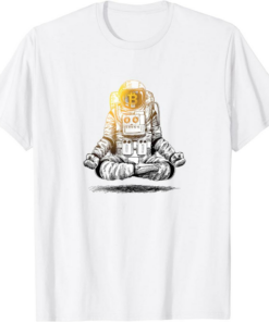 Bitcoin To The Moon T-Shirt Crypto Chill Astronaut