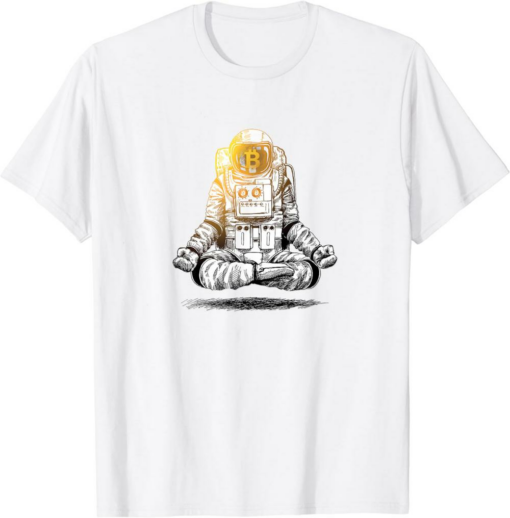 Bitcoin To The Moon T-Shirt Crypto Chill Astronaut