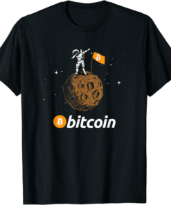 Bitcoin To The Moon T-Shirt Crypto Dabbing With Astronaut
