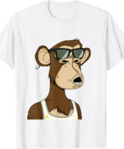 Bored Ape Yacht Club T-Shirt Inspired Nft Attire Cool Shades