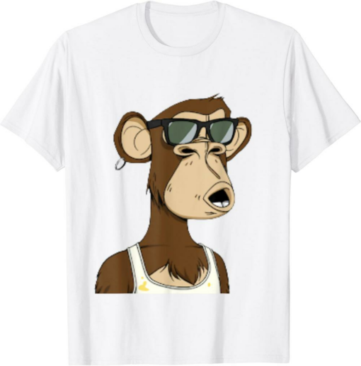 Bored Ape Yacht Club T-Shirt Inspired Nft Attire Cool Shades