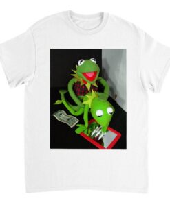 Cocaine And Cocaine Accessories T-Shirt Kermit Frog
