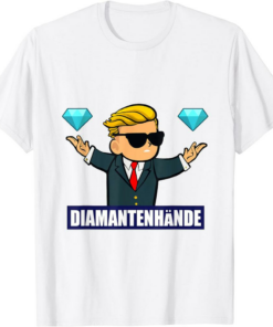 Diamond Hands T-Shirt German Market Crypto Trendy Retro