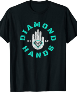 Diamond Hands T-Shirt Hold The Line Crypto Retro Vintage