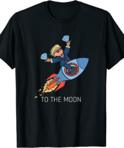 Diamond Hands T-Shirt To The Moon Crypto Trendy Retro