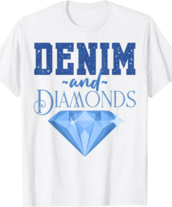 Diamond Weed T-Shirt Denim And Diamonds Fashionable Trendy