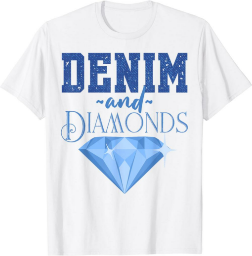 Diamond Weed T-Shirt Denim And Diamonds Fashionable Trendy