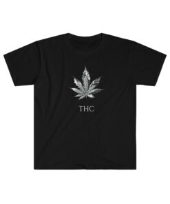 Diamond Weed T-Shirt THC Weed Diamond Encrusted Marijuana