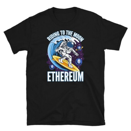 Ethereum To The Moon T-Shirt Riding To The Moon Eth