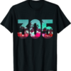 Ftx Miami T-Shirt Miami 305 Area Code Florida Vintage Palm