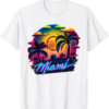 Ftx Miami T-Shirt Miami Men Florida Vibrant Colorful
