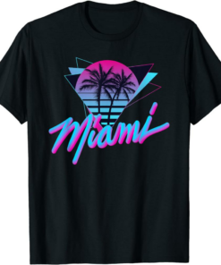 Ftx Miami T-Shirt Retro City By Night Florida Usa