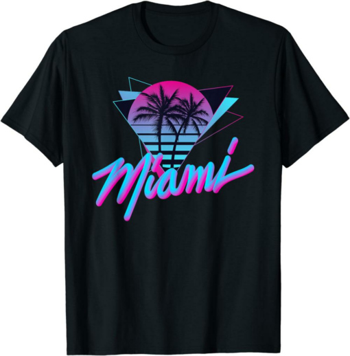 Ftx Miami T-Shirt Retro City By Night Florida Usa